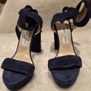 Jimmy Choo Women's Navy Heels